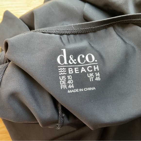 Denim & Co Beach Wrap Front Ruffle Swim Dress Size 10 - Picture 7 of 7